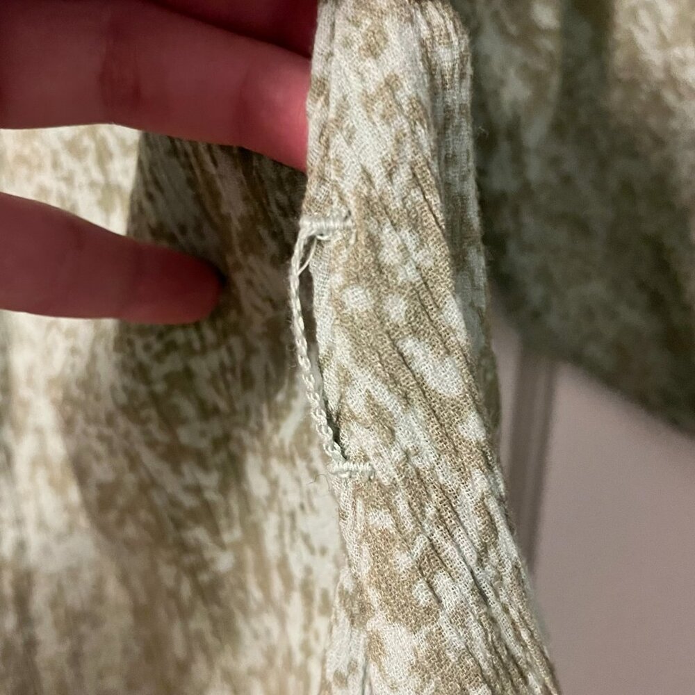 Cleobella green rainforest brinley mini dress size small 100% organic cotton - Picture 7 of 10